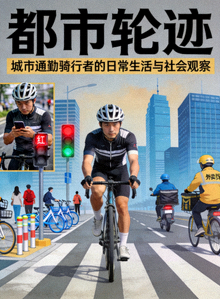 《都市轮迹》海报 - 城市通勤骑行者的日常生活与社会观察