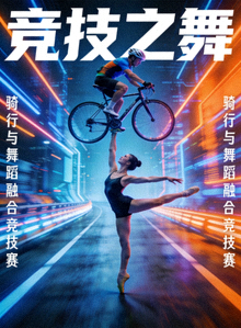 《竞技之舞》海报 - 骑行与舞蹈融合的反差表演竞技赛事